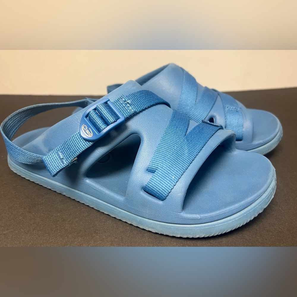 Chaco- Youth Chillos- Blue, Size:6, Pre-Owned